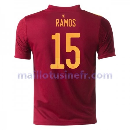 Maillot de Foot Espagne Sergio Ramos 15 Domicile UEFA EURO 2020